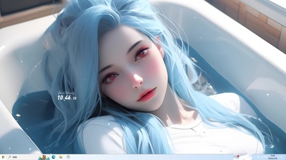 4K清纯气质浴缸金克斯主题