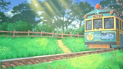 唯美治愈乡村列车