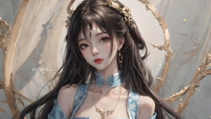 4K唯美清纯气质古风汉服少女