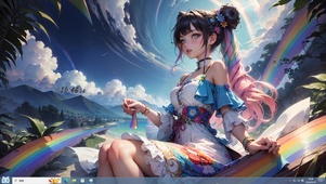 彩虹桥女孩