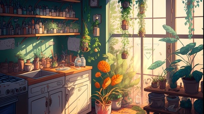 唯美温馨卧室花儿