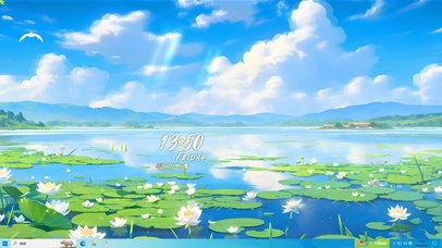 清新主题 悠悠荷塘