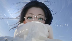眼镜清纯女孩