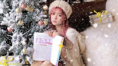 冬天清纯美少女