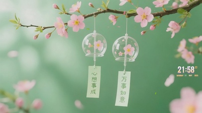 治愈系风铃护眼