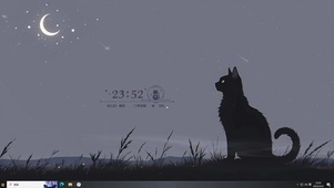 守护星空猫咪