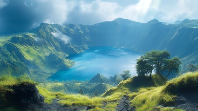 山顶湖泊