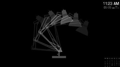 简约黑色系台灯桌面