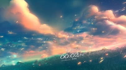 唯美彩虹星云流动