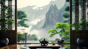 云雾国风山川