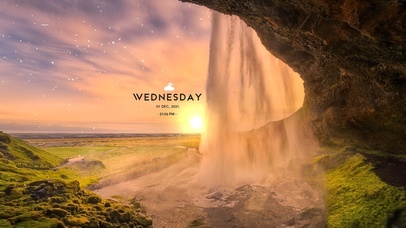 冬日草原瀑布二