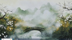 花蹊萦云-桌面主题