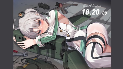 二次元美少女 白丝 白毛 机械