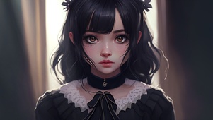 黑发少女