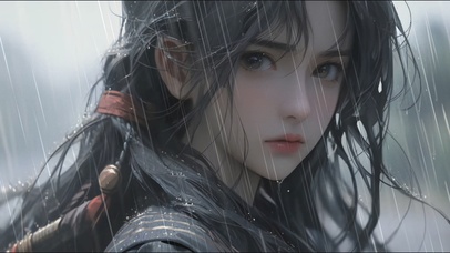 盈盈秋水，顾盼含情