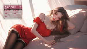 她的身姿和容貌宛如一首古诗