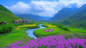 山村美景