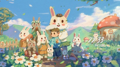 4K唯美治愈可爱兔子村