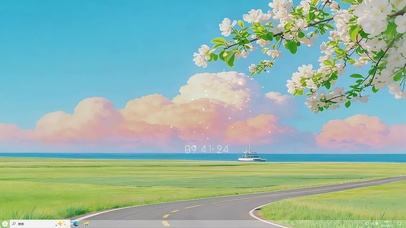 唯美的樱花小路