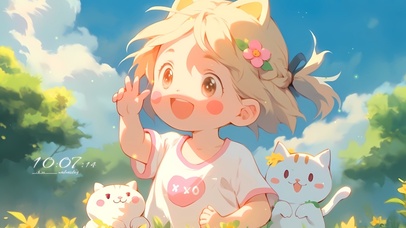 夏季清纯猫咪女孩