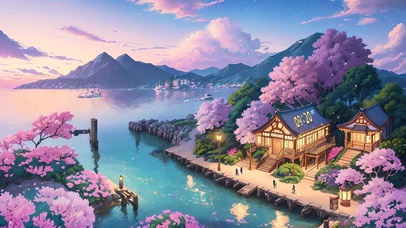 海岸樱花