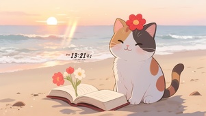 治愈海边猫咪