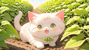 摘菜猫猫