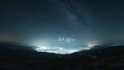 4k 治愈唯美山顶星空