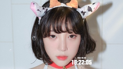 4K短发美女小姐姐