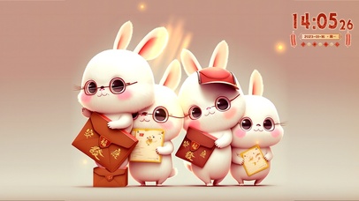 发财安康好事连连的一家