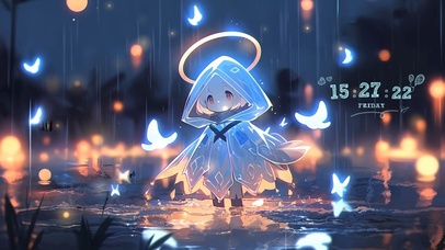 雨中湖畔小精灵