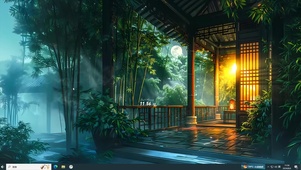夏日的小院