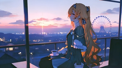 十四行诗-夕阳少女