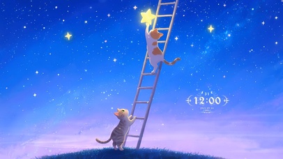 繁星闪烁的夜空