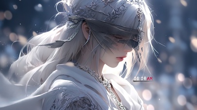 4K唯美高冷蒙眼古风女神