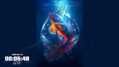 唯美治愈 锦鲤发财