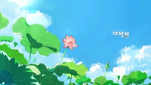 护眼荷塘