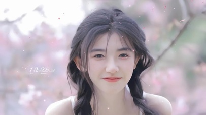 唯美清纯樱花美女
