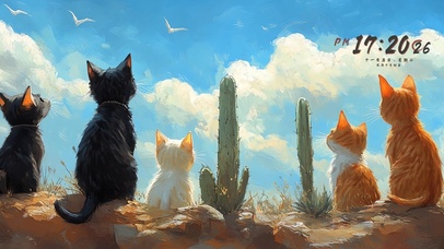 眺望远方的猫咪