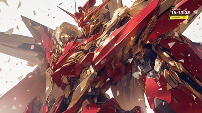 AI绘画高达-红色科技