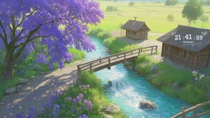 夏天田园风景