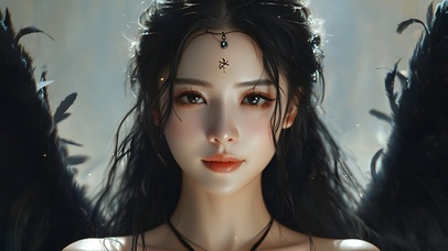 万圣节黑暗天使魔女巫女美女03