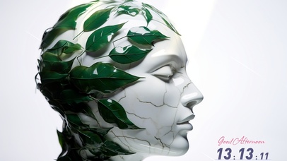 4K极简风陶瓷人像