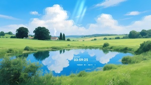 平静的湖泊