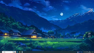 夜空恬静小屋