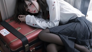 黑丝少女