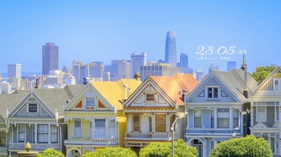 4k 治愈夏日阳光楼房