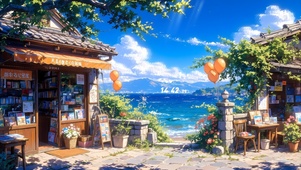 海边的商铺