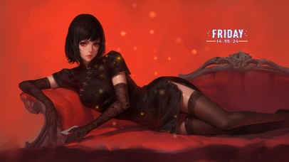 脸庞如同初夏的花朵，清新而明亮