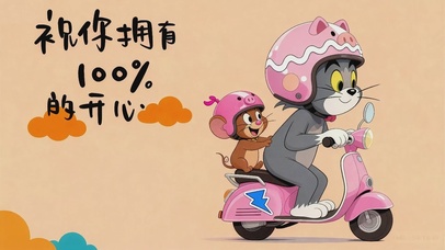 祝你拥有100%的开心